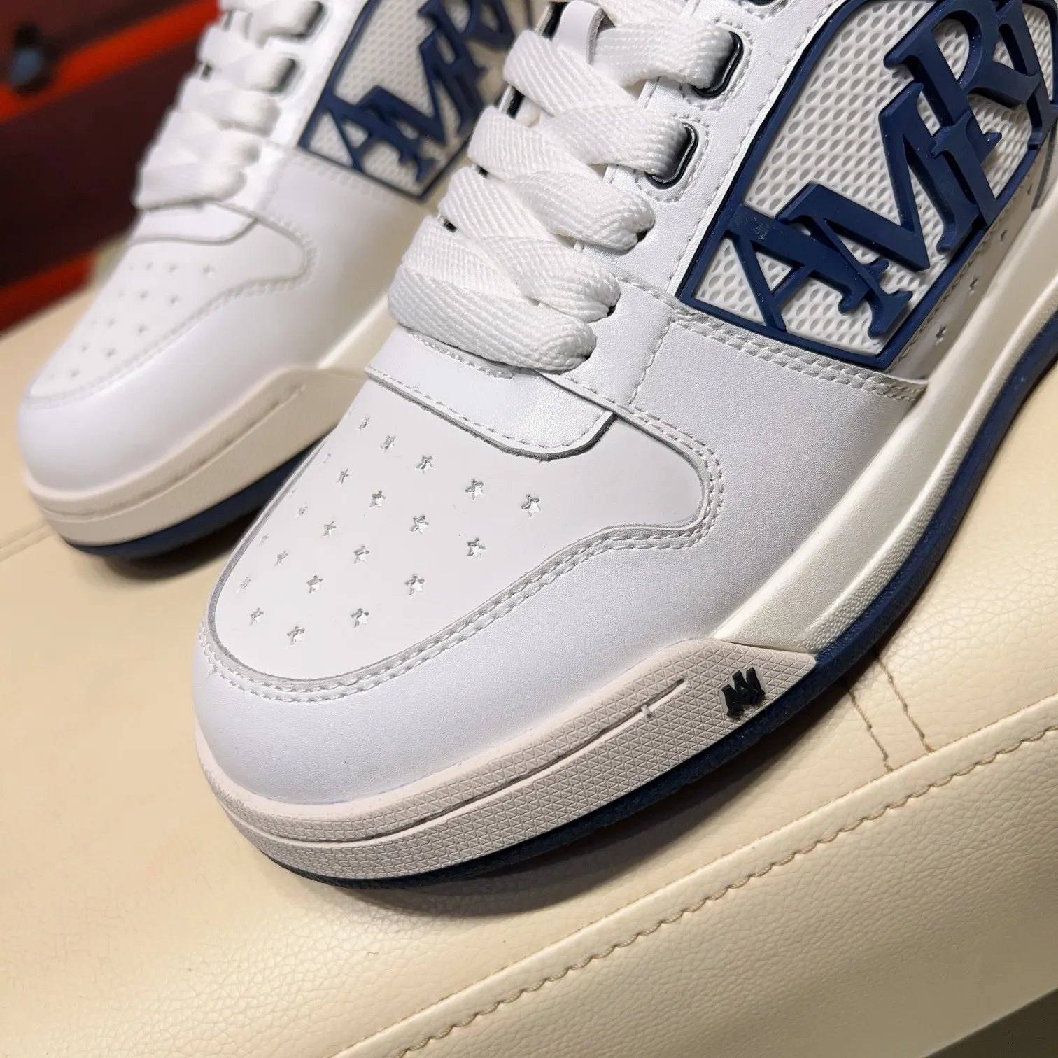 Men's men's shoes 💰500 [New style] 🌲🌲 Amiri - New Amiri trendy shoes, low-top casual sports shoes, the same style as celebrities, made of selected cowhide stitching, original outsole, comfortable on the feet, high-end workmanship, welcome to buy Size: 39-45 (customized for 46)